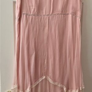 April Cornell Vintage 1980s Sleeveless Crepe Lace High-low Layered Dress
